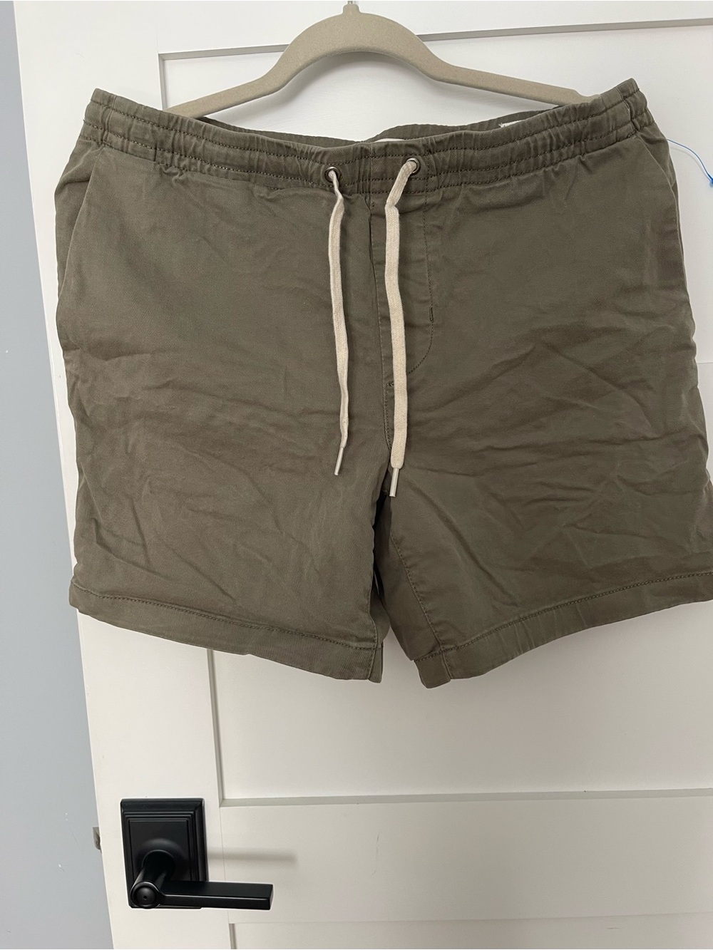 Pacsun Men's Olive Drawstring Cotton Shorts M Volley
